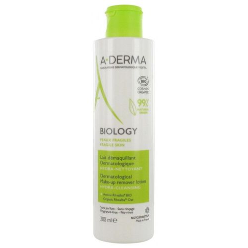 Aderma Biology Lait Démaquillant Bio 200ml 