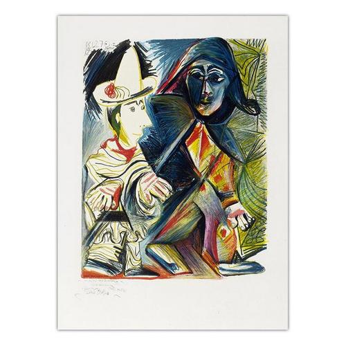 Affiche De Figurines Abstraites De Picasso En Espagnol, Décoration De La Maison, Imprimés Sur Toile, Images Murales D'art, Peinture De Décor De Salon 40*40cm