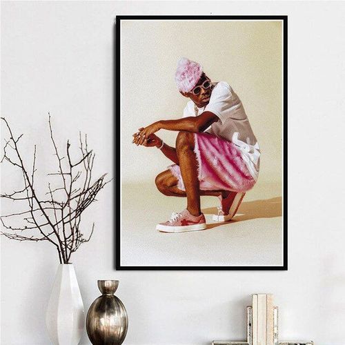 Affiche Et Imprimés Tyler The Creator Hip Hop Rappeur Singer Star A $ Ap Rocky, Toile Murale, Peinture Artistique, Images Murales, Décor De Maison 40*40cm