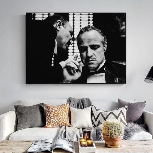 Affiches Et Imprimés Du Film Le Goddad Marlon Brando Al Pacino, Affiche Murale, Peinture Sur Toile Pour Décor De Maison 40*40cm