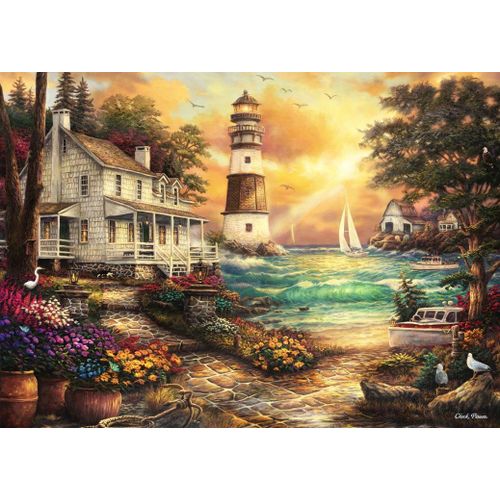 Chuck Pinson - Cottage By The Sea - Puzzle 500 Pièces