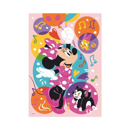 Puzzle Pièces Xxl - Puzzle Néon - Minnie - 100 Pièces