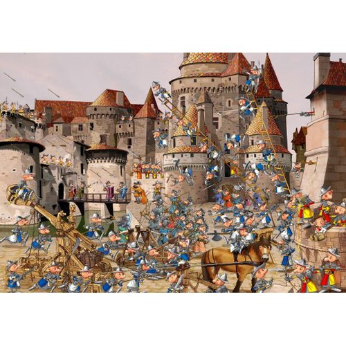 François Ruyer - Attaque Du Château - Puzzle 12 Pièces