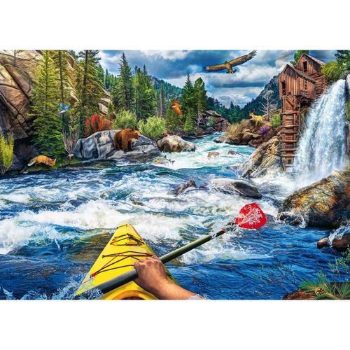 Kayak D'eau Vive - Puzzle 1000 Pièces