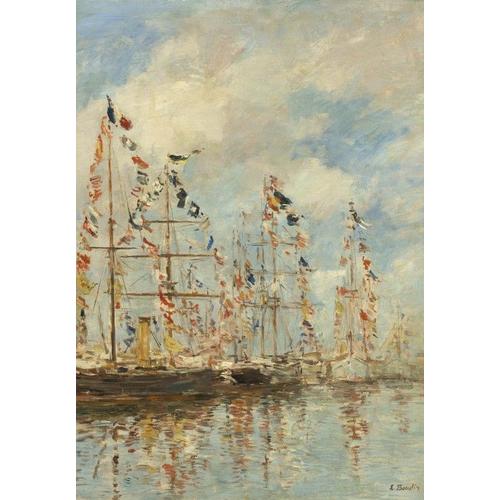 Eugène Boudin - Bassin De Yacht À Trouville, Deauville, 1895/1896 - Puzzle 104 Pièces