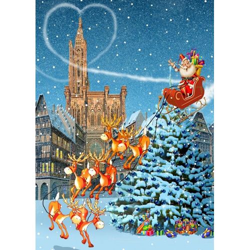 Cathédrale De Strasbourg À Noël - Puzzle 500 Pièces