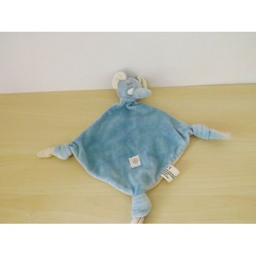 Doudou Éléphant Bleu Beige Simba