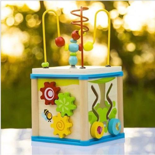 Jeu De Bois Circuit De Motricité Jouet Perle Bois Fille Garcon
