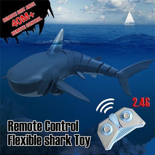 2.4ghz Mini Rc Requin Télécommande Jouet Bateau Électrique Poisson Jouet Sous L'eau Pour Piscine, Baignoire À La Maison, Parc Aquatique Pour Enfants