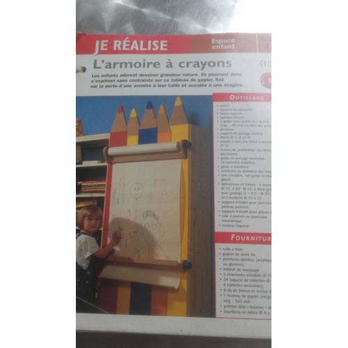 FICHES "JE REALISE" . PERMETTANT DE REALISER DIVERS EQUIPEMENTS DE LA MAISON . EX: COFFRE A LINGE PRATIQUE, AMENAGER UN DESSOUS D'ESCALIER, UN ESCALIER TOUT SIMPLE, UN THEATRE DE GUIGNOL, TECHNIQUES D