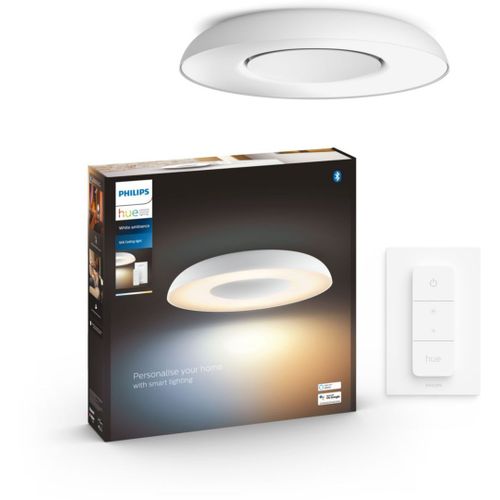 Philips Hue Still Plafonnier Led 27 W + Interrupteur Avec Variateur - Blanc/Satiné