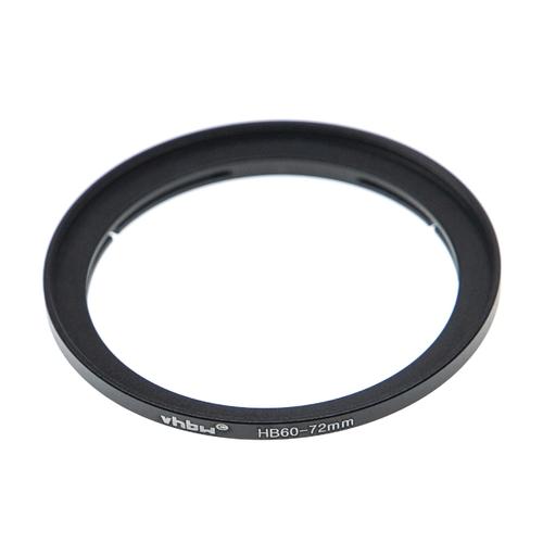 vhbw bague d'adaptation pour filtre 72 mm compatible avec Hasselblad B60 baïonnette objectifs d'appareil photo, reflex numérique - noir-mat