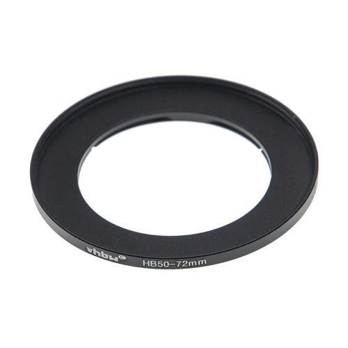 vhbw bague d'adaptation pour filtre 72 mm compatible avec Hasselblad B50 baïonnette objectifs d'appareil photo, reflex numérique - noir-mat