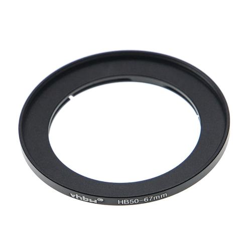 vhbw bague d'adaptation pour filtre 67 mm compatible avec Hasselblad B50 baïonnette objectifs d'appareil photo, reflex numérique - noir-mat