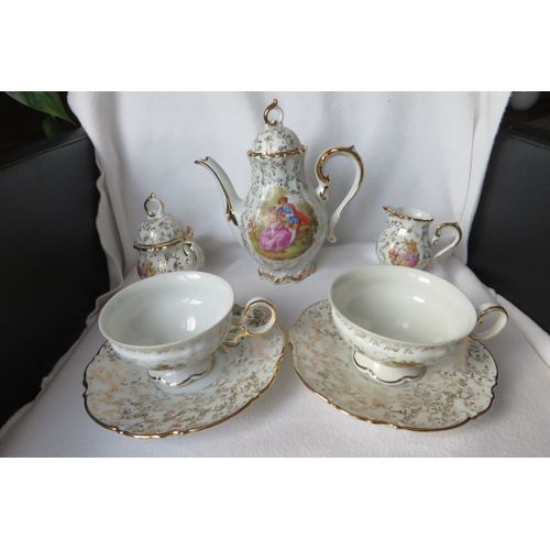 Service Tête À Tête Porcelaine Sofafils