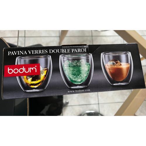 Bodum - 4557 - Verres à Double paroi, Transparent, 8 cl