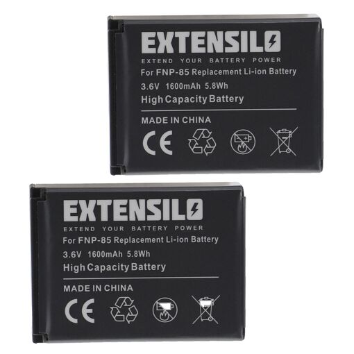 EXTENSILO Ersatzakku Für Toshiba Camileo X400, X200, Z100, X416 HD – 1600 MAh, 3,6V, Li-Ion