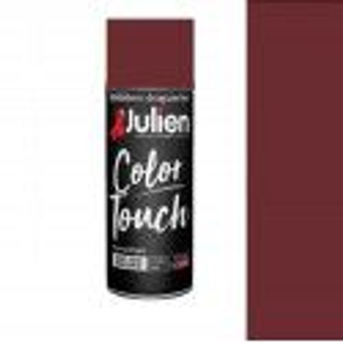 Aérosol peinture rouge basque satin RAL 3004 JULIEN tous supports