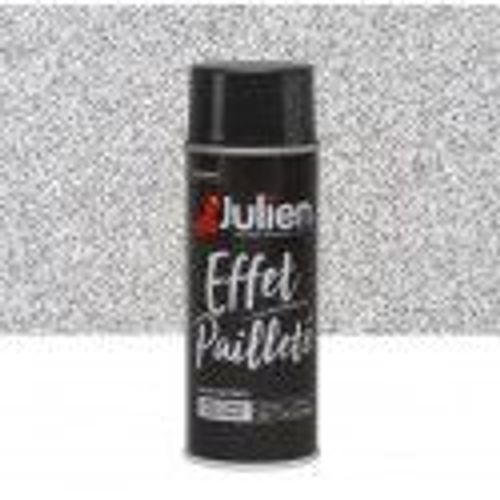 Aérosol peinture multi supports argent effet pailleté brillant JULIEN