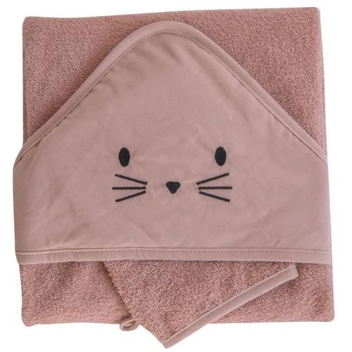 Domiva Coffret Sortie De Bain + Gant - 75 X 75 Cm - Eponge 100% Coton - Terracotta