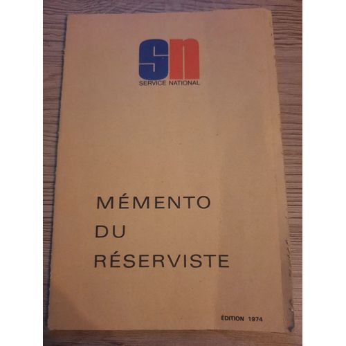 Mémento Du Réserviste