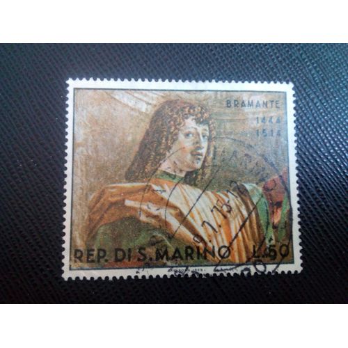 Timbre San Marin Yt 734 Jeune Soldat, De Bramante 1969 ( 100106 )
