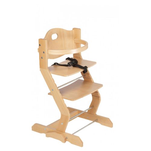 Chaise Haute Avec Barreau De Securit Bois Naturel