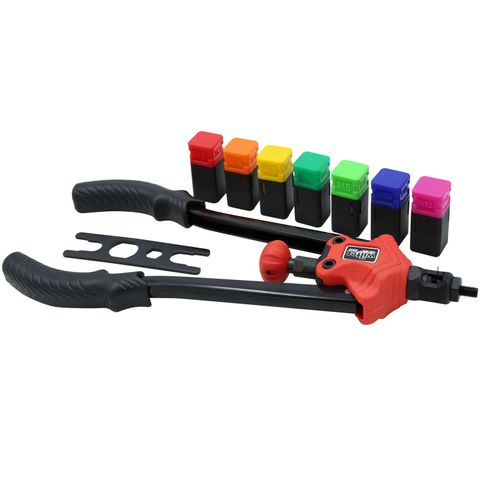 Pince rivets de traction écrous à sertir set 7 mandrins interchangeables outils Helloshop26 16_0002889