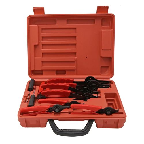 Lot pince pour circlips extérieur intérieur set 11 pièces becs coudés et droits Helloshop26 16_0002761