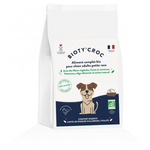 Croquettes Bio Pour Chien Adulte Petite Race - Sans Céréales, Sans Gluten 2kg