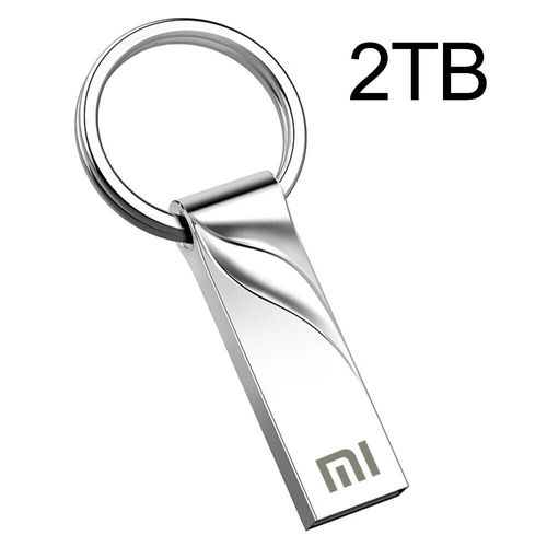 Xiaomi-Clé USB 512 de type C portable,2 To,1 To,3.1 Go,interface mémoire,téléphone portable,ordinateur,transmission mutuelle - Type silvery 2TB