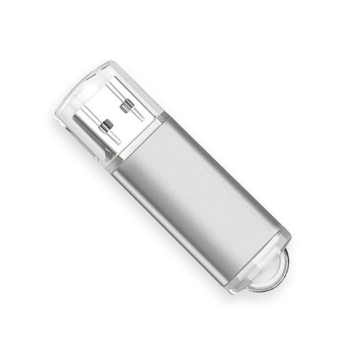 Clés USB 4 Go 8 Go 16 Go 32 Go 64 Go 128 Mo 1 Go 2 Go,50 pièces,prix bas - Type Silver-50PCS-128MB X50PCS