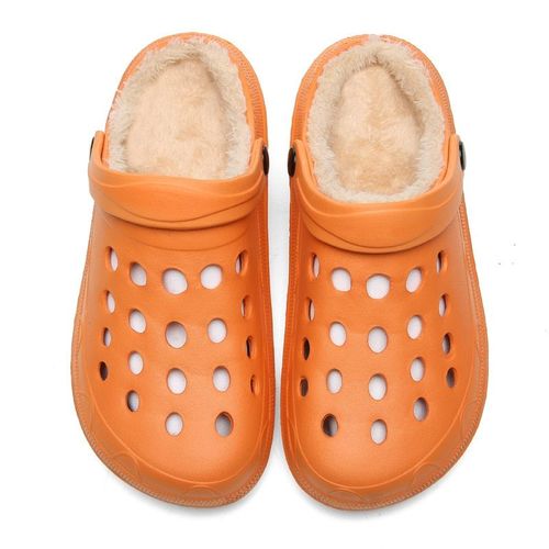 Chaussures De Jardin Antidérapantes Pour Hommes Et Femmes, Sabots Séchage Rapide, Sandales Chaudes En Peluche, Pantoufles De Maison