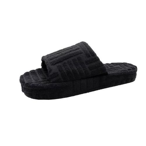 Chaussures De Luxe Semellepaisse Pour Femmes, Nouvelles Pantoufles Décontractées Semellepaisse, Chaudes, En Coton Gaufré, Assorties Avec Tout,