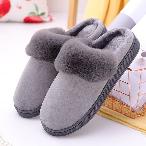 Chaussures De Maison Oreilles De Lapin Mignonnes Pour Femmes, Pantoufles Chaudes D'hiver, Pantoufles En Peluche Pour Femmes, Intérieur Décontracté Pour Dames