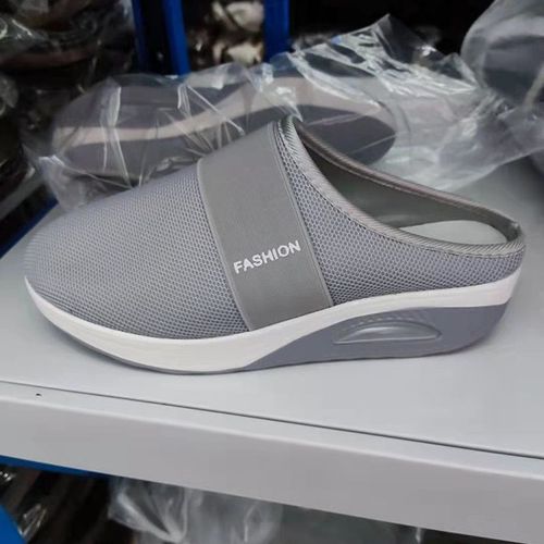 Chaussures De Marche Orthopédiques Pour Femmes, Pantoufles Ajourées Coussin D'air, Enfiler, Pour Diabétiques, Diapositives En Maille Respirante