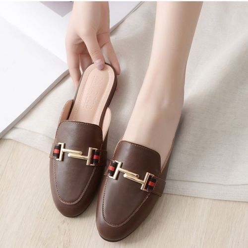Chaussures De Styliste Pour Femmes, Pantoufles Carrées Plateforme Extérieure, Mules Zapatos De Mujer, Printemps