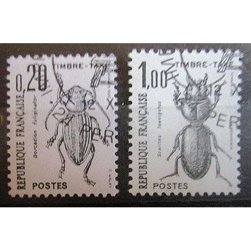 1982.104;106, Timbres Taxe: Insectes.