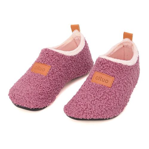 Chaussures D'hiver Chaudes Pour Bébés Filles Et Garçons, Pantoufles De Maison Souples Et Mignonnes Pour Bébés - 27-28