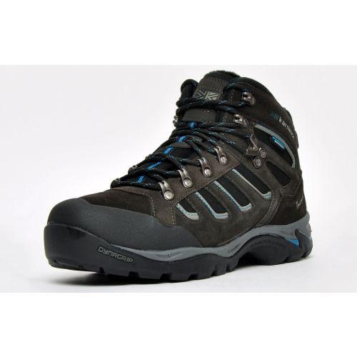 Karrimor Premium Bodmter Thinsulate Bottes Imperméables De Marche Chaussures Randonnée Cuir Suédé Noir/bleu