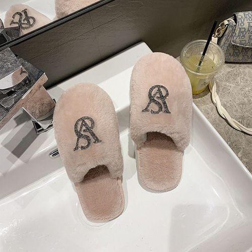 Chaussure Femme Chaussures Femme Pantoufle Femme Chaussures Plates Comemore Tongs En Fourrure Pour Hommes Et Femmes, Pantoufles En Coton Doux, En Peluche, Pour La Maison, Chaussures Pour Femmes