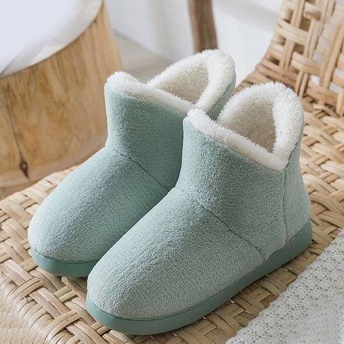 Chaussure Femme Hiver Pantoufle En Fourrure Pour Hommes Hiver Chaussons, Filles Et Garçons, À La Mode, À Enfiler, Confortables, Chaussures D'intérieur Et D'extérieur, Chaudes - 11