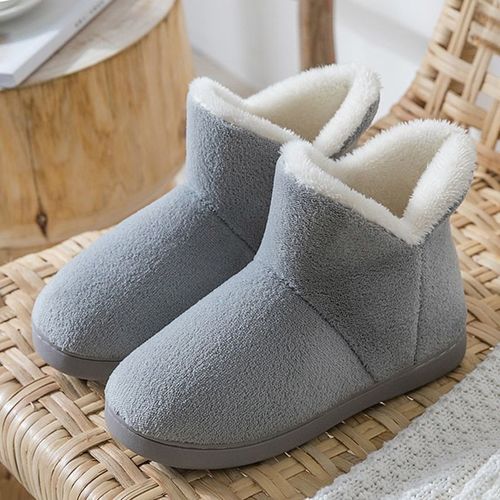Chaussure Femme Hiver Pantoufle En Fourrure Pour Hommes Hiver Chaussons, Filles Et Garçons, La Mode, Enfiler, Confortables, Chaussures D'intérieur Et D'extérieur, Chaudes
