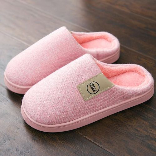 Chaussure Femme Pantoufles Hiver Chaudes D'hiver En Fausse Fourrure Pour Hommes Et Femmes, Diapositives En Peluche Pour Couple, Garçons Et Filles, Chaussures De Maison En Coton, Talon Plat, Chambre À Coucher Intérieure - 11