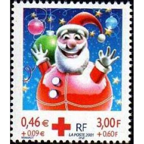 1 Timbre France 2001, Neuf - Croix Rouge, Fêtes De Fin D'année - Yt 3436