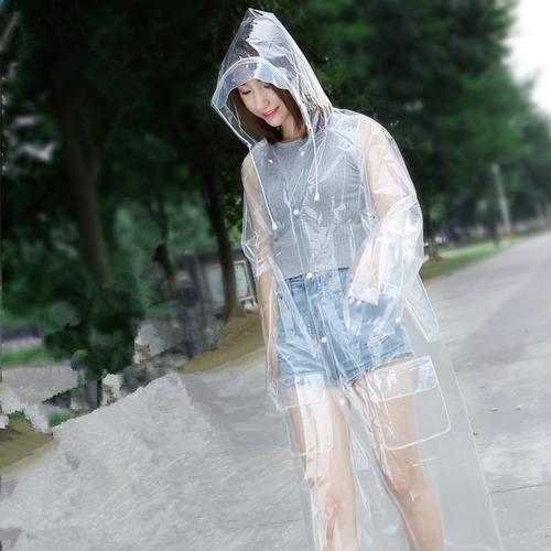 Imperméable Long Transparent pour femmes et hommes, manteau de pluie Poncho  de voyage imperméable, combinaison de protection à capuche pour défilé de  mode