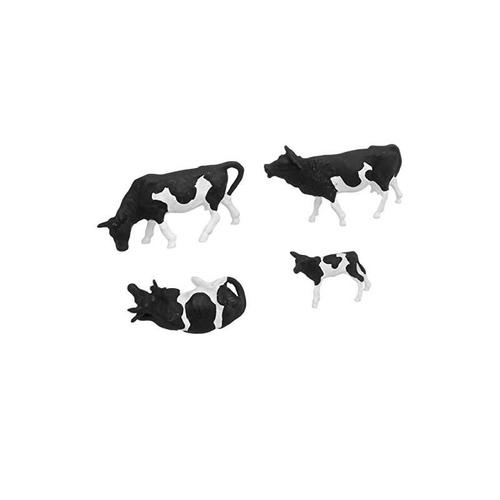 Modélisme Ho Figurines : Vaches Noires Et Blanches (30 Figurines)-Preiser