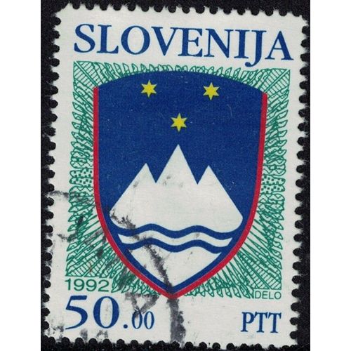 Slovénie 1992 Oblitéré Used Coat Of Armes Blason National Y&t Si 11 Su