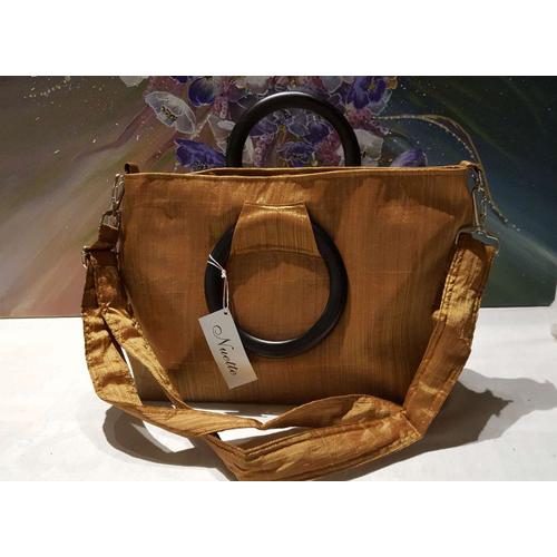 Sac À Main Satin Nuette Caramel Neuf