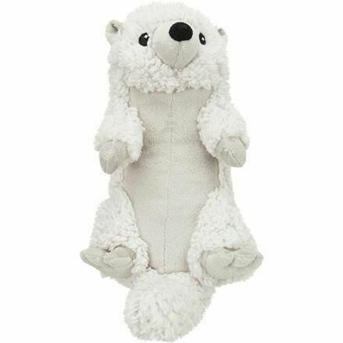 Be Eco Vydra Emir, Jouet De Plâtre Avec Son Pour Chiens, 30 Cm, Blanc, Coton, Plâtre, Frotté